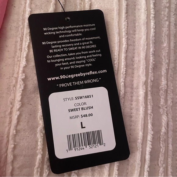 NWT Pink V Neck Workout Athletic Shirt - Picture 3 of 6